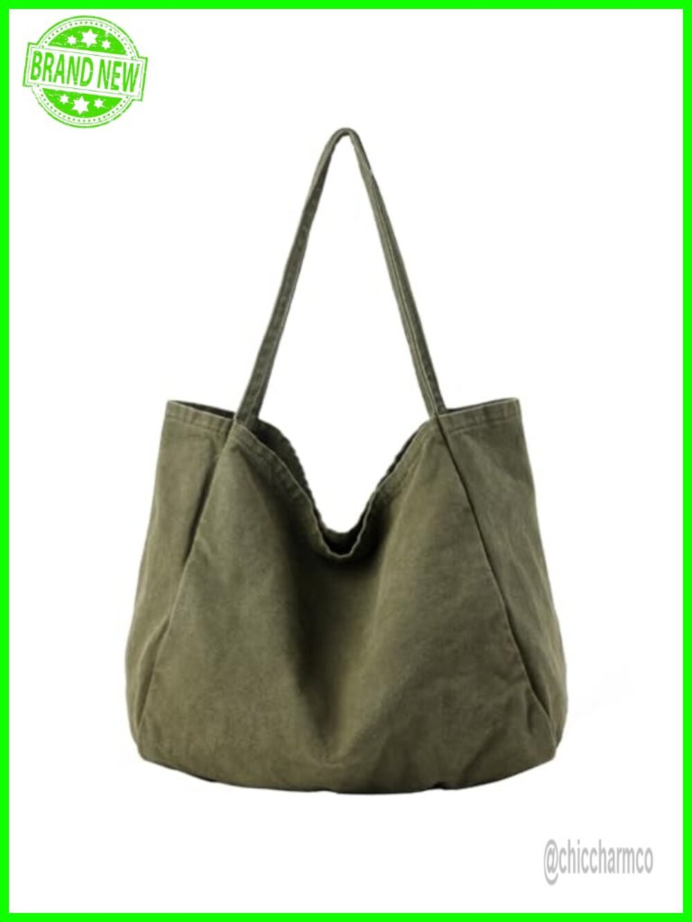 Canvas Tote Bag Large Hobo Shoulder Bag Washable Casual Travel Purse